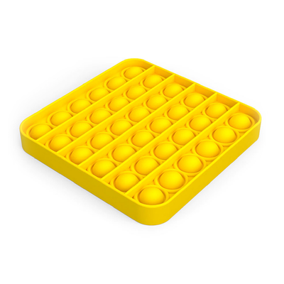 Juguete Antiestrés Pop Fidget Cuadrado Amarillo - POP-FID-005
