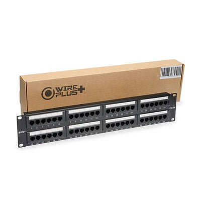 Patch Panel De Red 48 Puertos CAT5E WIREPLUS