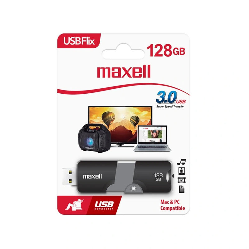 Pendrive Maxell USB Usbf-128 Flix 128Gb 3.0