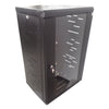 Rack Cerrado Metalnet 18U con Puerta de Vidrio Negra RGDC-1800