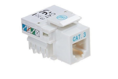 Conector Jack RJ11 Cat3 G-Jack11 de Netlinks para Cableado Estructurado