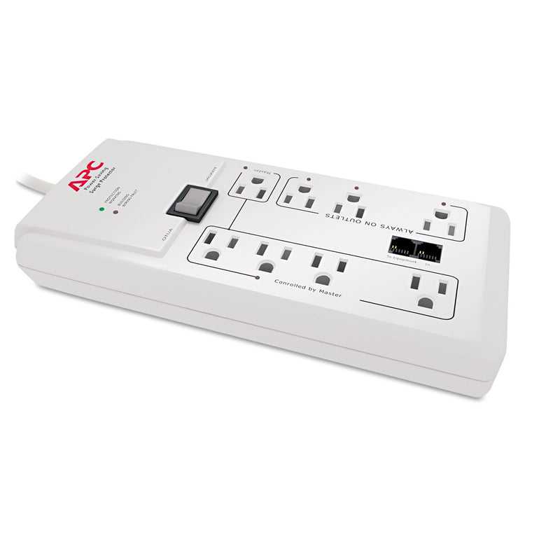 Regleta Profesional APC P8GT con 8 Tomas y Protección para Teléfono