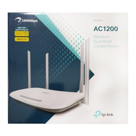 Router TP-Link WiFi Gigabit Doble Banda AC1200 MU-MIMO EC220-G5 Avanzado