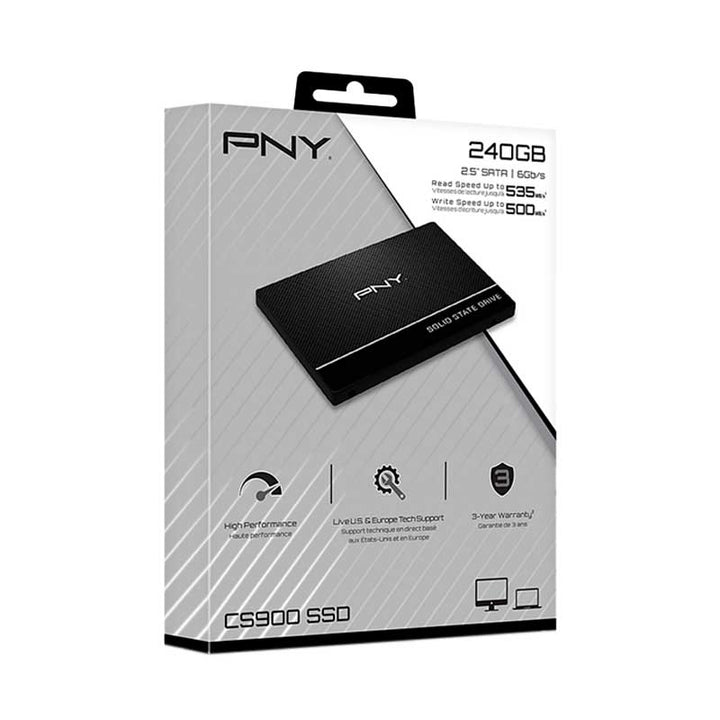 Disco Duro PNY CS900 SSD 240GB SATA III de Alto Rendimiento