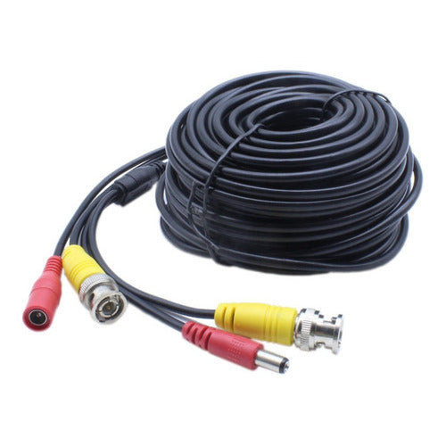 Cable Doble STC BNC + DC 100% Cobre 20m para CCTV - Alta Calidad y Rendimiento