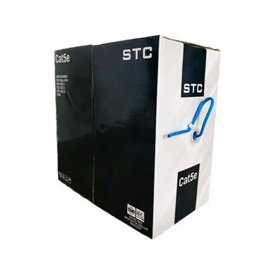 Bobina de Cable UTP Cat 5E STC 305 Metros 70/30 - Alta Velocidad y Rendimiento Excepcional