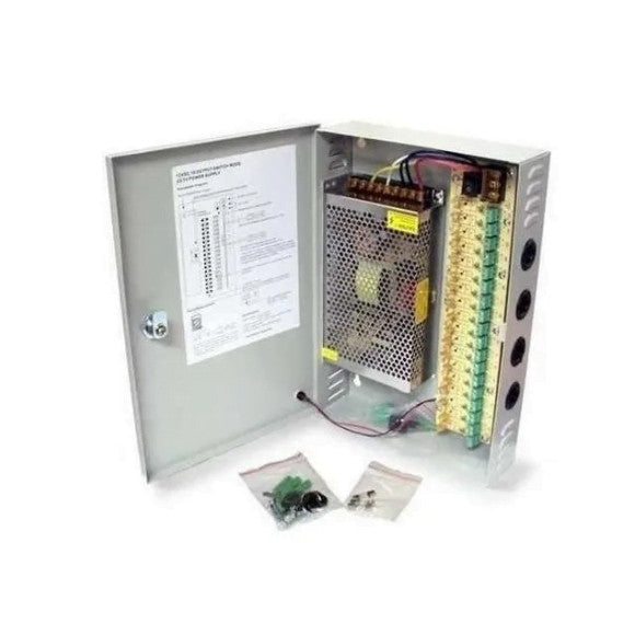 Fuente Box STC 18 Canales 20A - Solución Eficiente para Alimentación de Cámaras de Seguridad