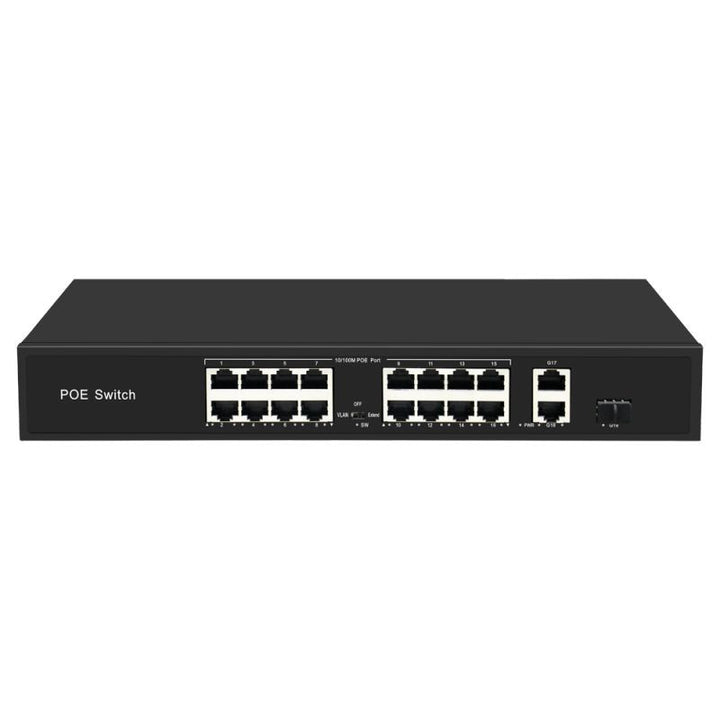 Switch STC 16 Puertos PoE Ethernet Rápido