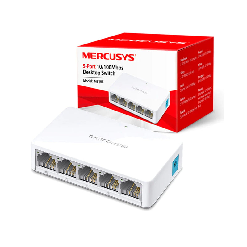 Switch Para Escritorio Mercusys Ms105 5 Puertos Megabit