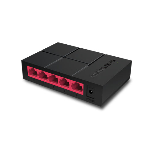 Switch Ethernet Mercusys 5 Puertos Gigabit MS105G - Rendimiento Superior y Ahorro Energético