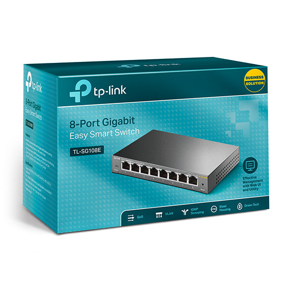 Switch Ethernet Tp-Link Gigabit de 8 Puertos TLSG108E