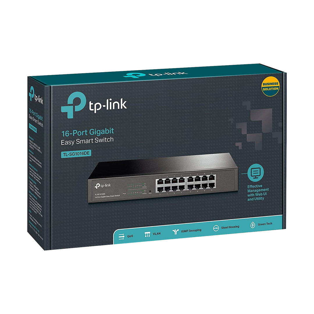 Switch TP-Link Gigabit de 16 Puertos No Administrable para Rack