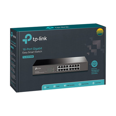 Switch Tp-Link 16 Puertos Gigabit No Administrable Rackeable