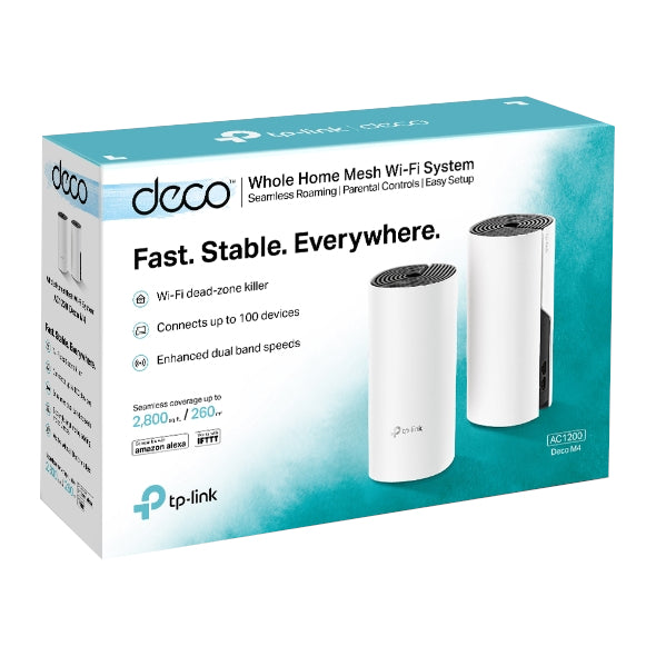 Sistema Wi-Fi de Malla TP-Link Deco M4 (Paquete de 2) AC1200 para Cobertura Total en el Hogar