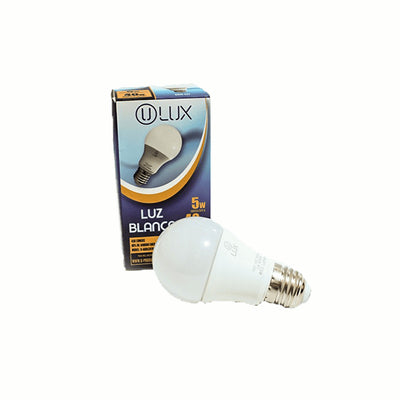 Bombillo LED Ulux E27 5W Luz Blanca U-A60: Eficiencia y Sostenibilidad