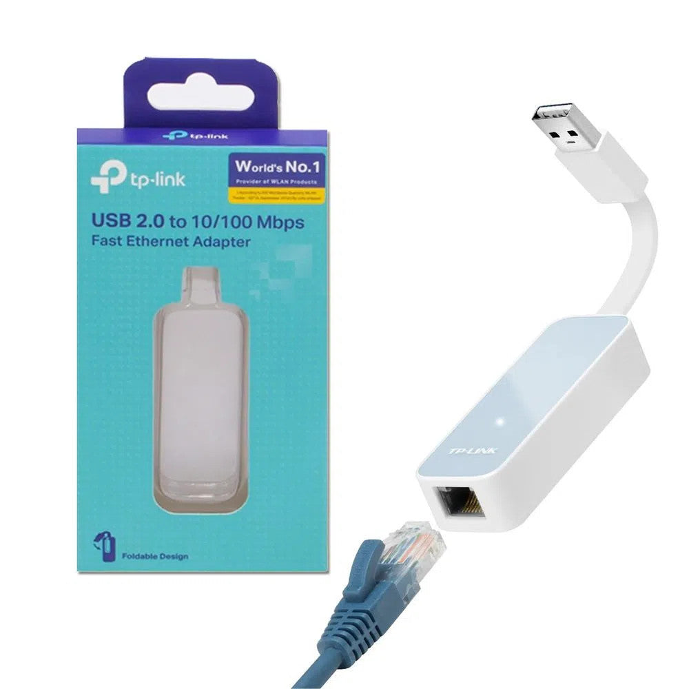 Adaptador Tp-Link USB a Ethernet 100 Mbps UE200 - Conectividad Compacta y Portátil