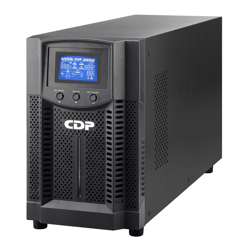 UPS de respaldo CDP 3000VA / 2700W, Pantalla LCD, 6 Tomas