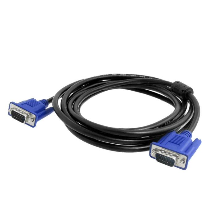 Cable VGA de 3 Metros con Conectores Blindados Azul