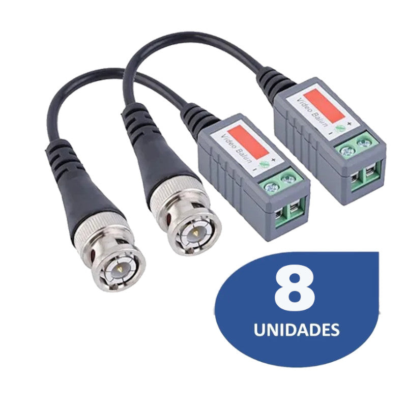 Kit de 8 Balunes de Video HD de Tornillo MVTEAM