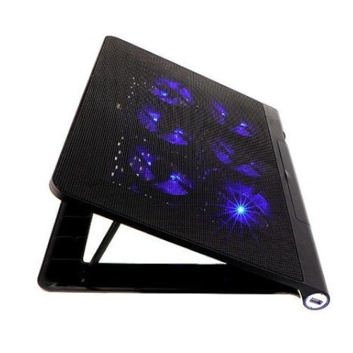 Base de Enfriamiento para Laptop de 17" con Ventiladores y Iluminación LED para Gaming