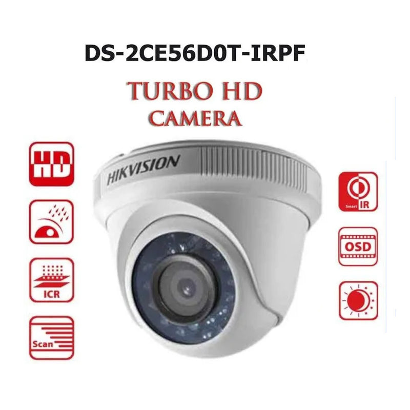 Camara De Seguridad Hikvision Domo Hd 1080p 4 En 1 2.8mm