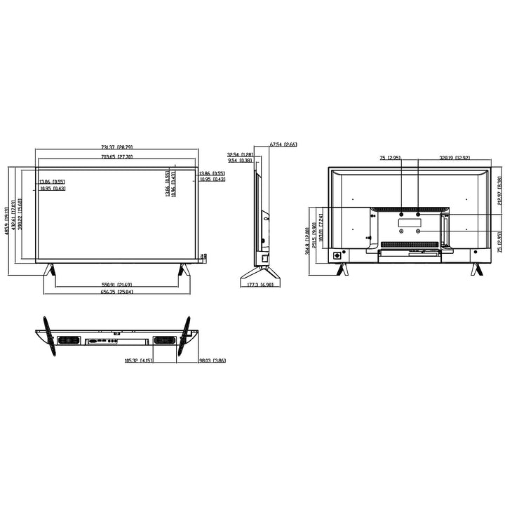 Monitor Dahua 32" Full HD con HDMI, VGA y USB - Modelo DHI-LM32-F200