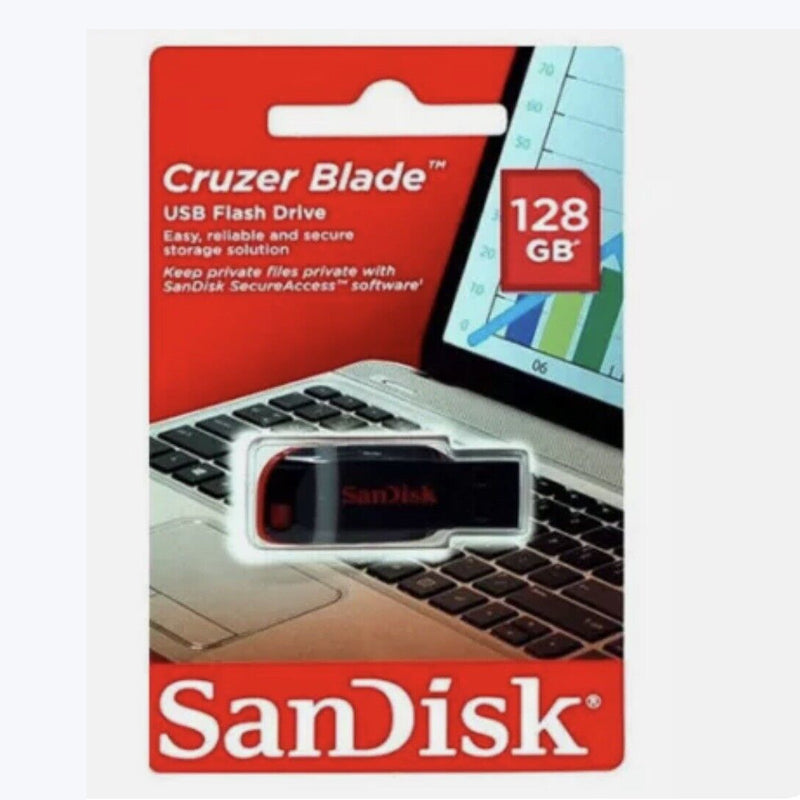 Pendrive Sandisk SDCZ50-128G-B35 De 128Gb Color Negro